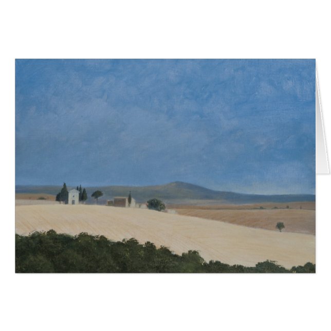 Chapel nära Pienza 2012 Hälsningskort (Framsidan Horizontal)