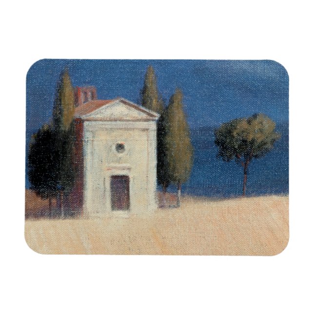 Chapel nära Pienza II 2012 Magnet (Horisontell)