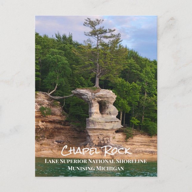 Chapel Rock Lake Superior National Shoreline Vykort (Framsida)