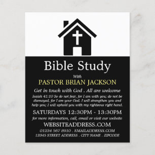 Chapel Silhouette, Christian Bible Class Advert Flygblad