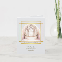 Chapel Window Sympathy Tack Foled Note Card Anteckningskort