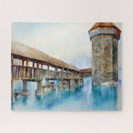 Chapelbron i Lucerne (Schweiz) Pussel