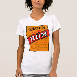 Chapins Pure Old Rum-etikett T-shirt
