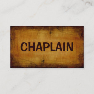 Chaplain Antique-Affärskort Visitkort