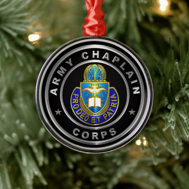 Chaplain   Corps Christmas  Julgransprydnad Metall (Träd)