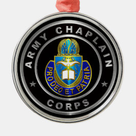 Chaplain   Corps Christmas  Julgransprydnad Metall