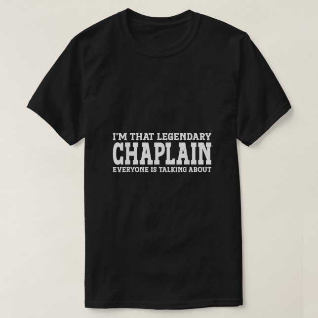 Chaplain-jobbtitel Medarbetare - lönare - lönare T Shirt (Design framsida)
