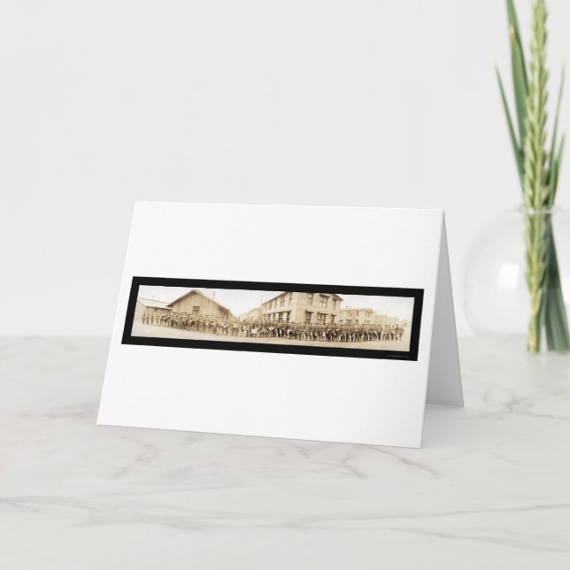 Chaplain Training Army Photo 1918 Kort (Framsida)