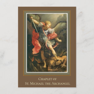 Chaplet of St. Michael the Archangel Prayer Heliga Tilläggskort