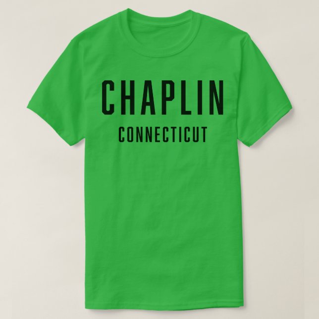 Chaplin Connecticut TShirt T Shirt (Design framsida)