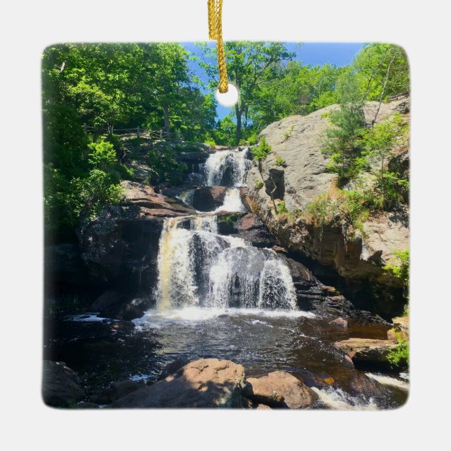 Chapman Falls Serenitet Julgransprydnad Keramik (Framsida)