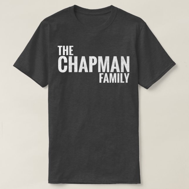 Chapman Family Chapman Surname Chapman Last tä T Shirt (Design framsida)