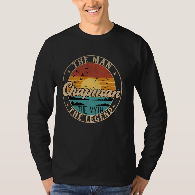 CHAPMAN Mannen Myten Legenden Förnamn T Shirt (Framsida)