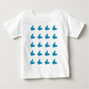 Chapmans blå fjärilar som flyger t shirt