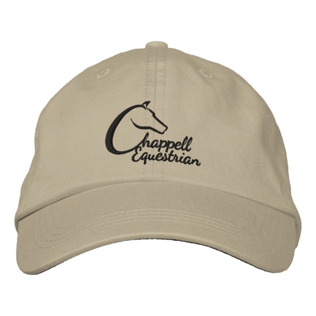 Chappell Equestrian Boll Cap Broderad Keps (Framsida)