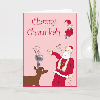 Chappy Chanukah Helgkort