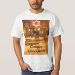 Chappy Chanukah Tee Shirt<br><div class="desc">Glöm julljus.  Davidsstjärnan är det nytt långt som går.</div>