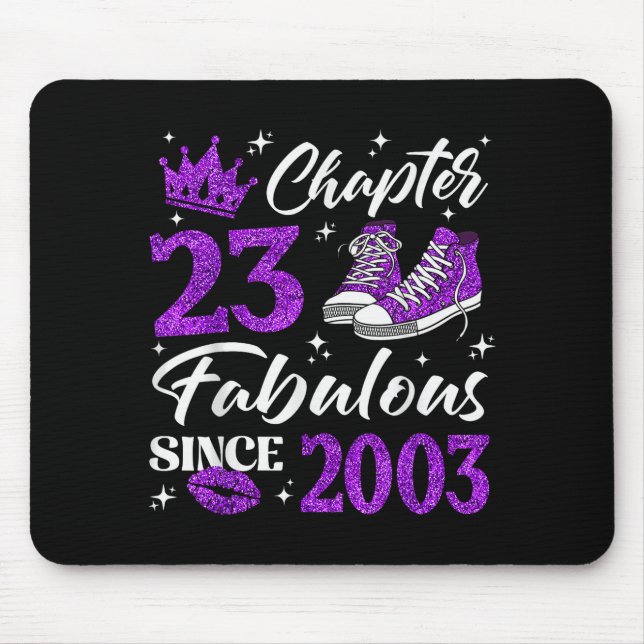 Chapter 23 Fabulous Since 2003 23rd Birthday Women Musmatta (Framsidan)