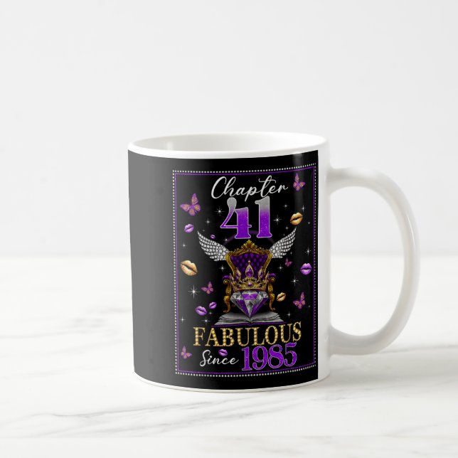 Chapter 41 Fabulous Since 1985 41st Birthday Women Kaffemugg (Höger)