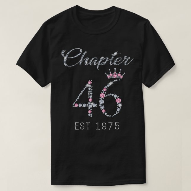 Chapter 46 EST 1975 46Th Birthday Tee Gift For Wom (Design framsida)
