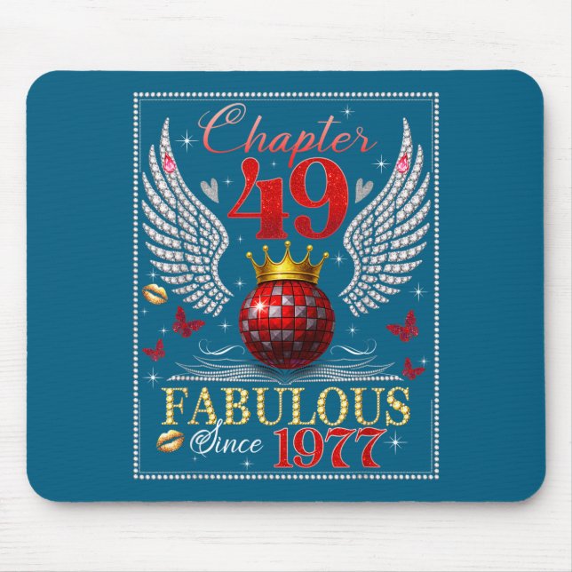 Chapter 49 Fabulous Est. 1977 Disco Ball 49th Birt Musmatta (Framsidan)