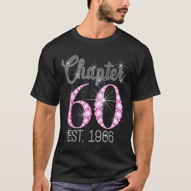 Chapter 60 Est 1966 Happy 60th Birthday Gift  T Shirt (Framsida)