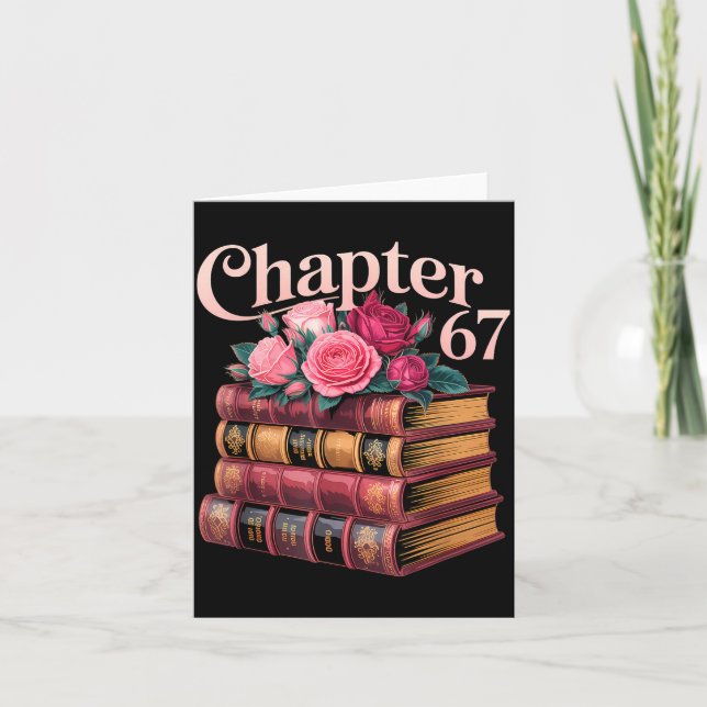 Chapter 67 Floral Book Stack Design  Kort (Framsida)