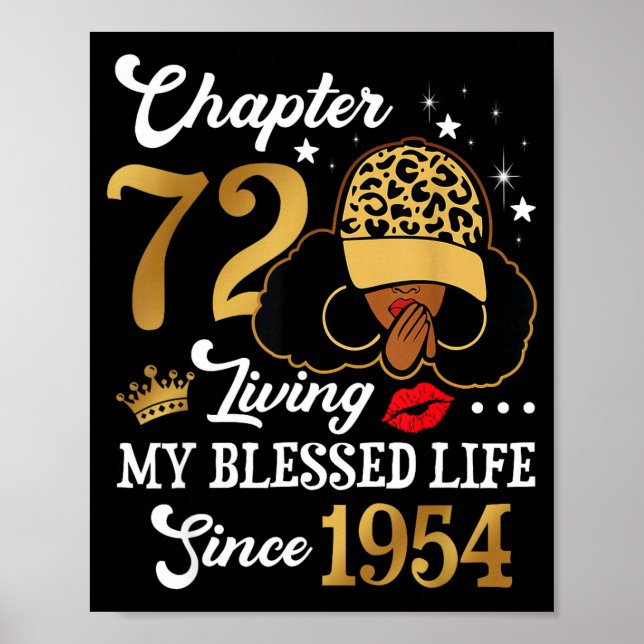 Chapter 72 Living My Blessed Life Since 1954 Afro  Poster (Framsidan)
