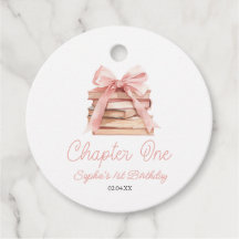 Chapter One Pink Bow Books 1st Birthday Party