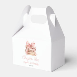 Chapter One Pink Bow Books 1st Birthday Party Presentaskar