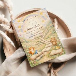 Chapter Two Turning Pages Birthday Inbjudningar