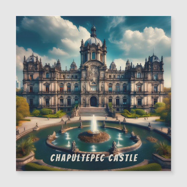 Chapultepec slott Mexiko Vintage Resor (Framsida)