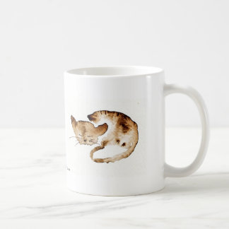 Chaquarelle dormant sépia kaffemugg