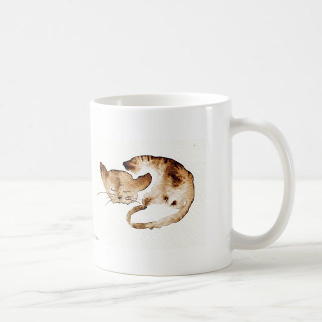 Chaquarelle dormant sépia kaffemugg (Höger)