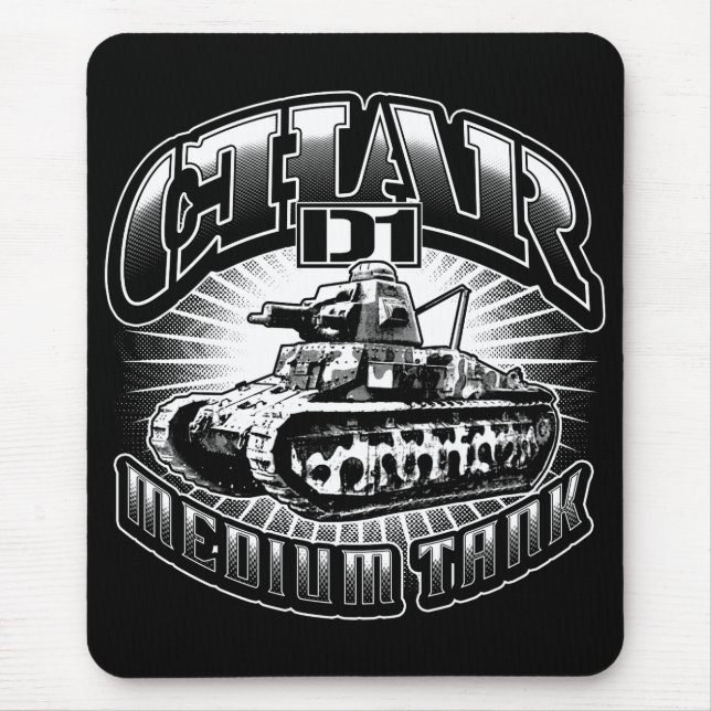 Char D1 Mouse Pad Mousepad Musmatta (Framsidan)