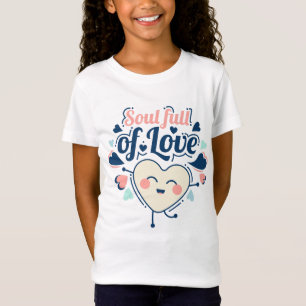 Character Heart Soul Kärlek T Shirt