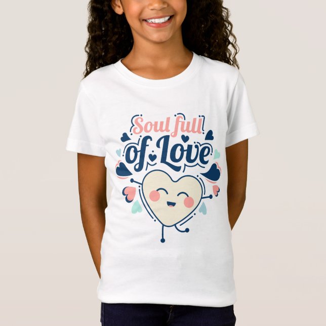 Character Heart Soul Kärlek T Shirt (Framsida)