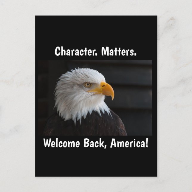 Character Matters USA Eagle Vykort (Framsida)