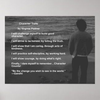 Character Traits av Virginia Plotner Poster