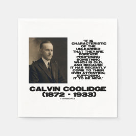 Characteristic Of The Unlearned Old New Coolidge Pappersservett