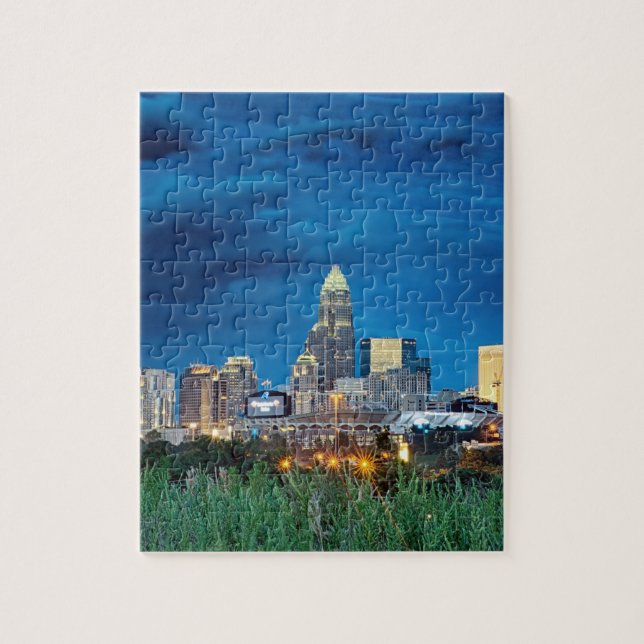 CharCharlotte Nc Skyline Pussel (Vertikal)