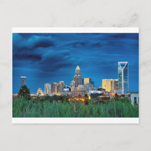 CharCharlotte Nc Skyline Vykort
