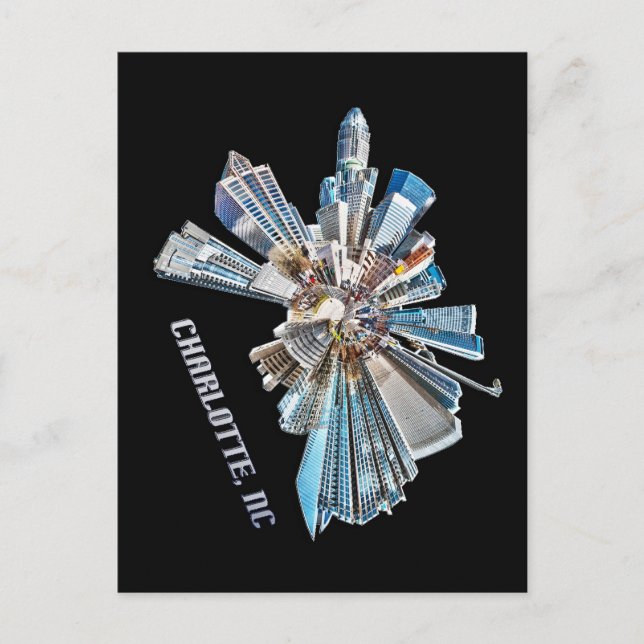CharCharlotte Skyline Vykort (Framsida)