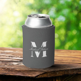 Charcoal Gray | Custom Monogram Wedding Groomsmen 