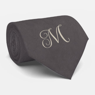 Charcoal Gray Monogram Slips