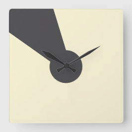 Charcoal keyhole Wall clock Fyrkantig Klocka