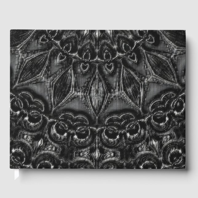 Charcoal Mandala  Gästböcker (Framsida)
