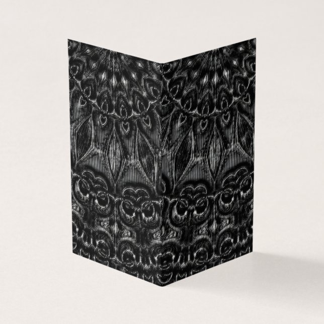 Charcoal Mandala  Kort (Utsida)
