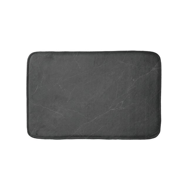 Charcoal Marble Elegant Modern Aesthetic Style Badrumsmatta (Framsidan)