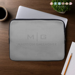 charcoal slate silver metallic graphite laptop fodral